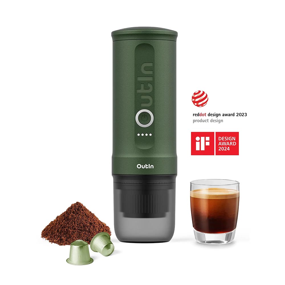 espresso-machine-portable-outin-nano-forest-green-3 Φορητή Μηχανή Espresso Outin Nano - Forest Green - Image 1